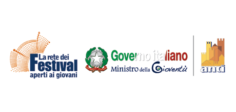 loghi Rete dei Festival aperti ai giovani - Governo Italiano - Ministro della Gioventù - ANCI